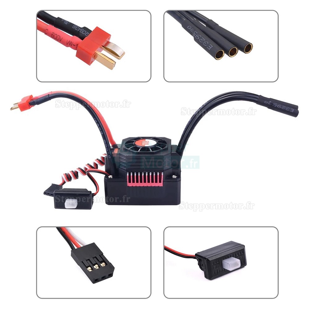 Surpass Hobby 60A ESC Contrôleur de vitesse électronique pour moteur sans balais de drone de voiture RC